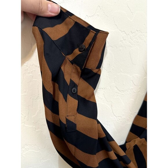 Worthington Womans Animal Print Top Size XL Old Money Corporate Preppy Boho - Picture 8 of 12